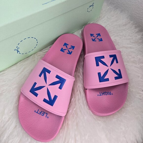 Off white pool slides - Picture 1 of 3
